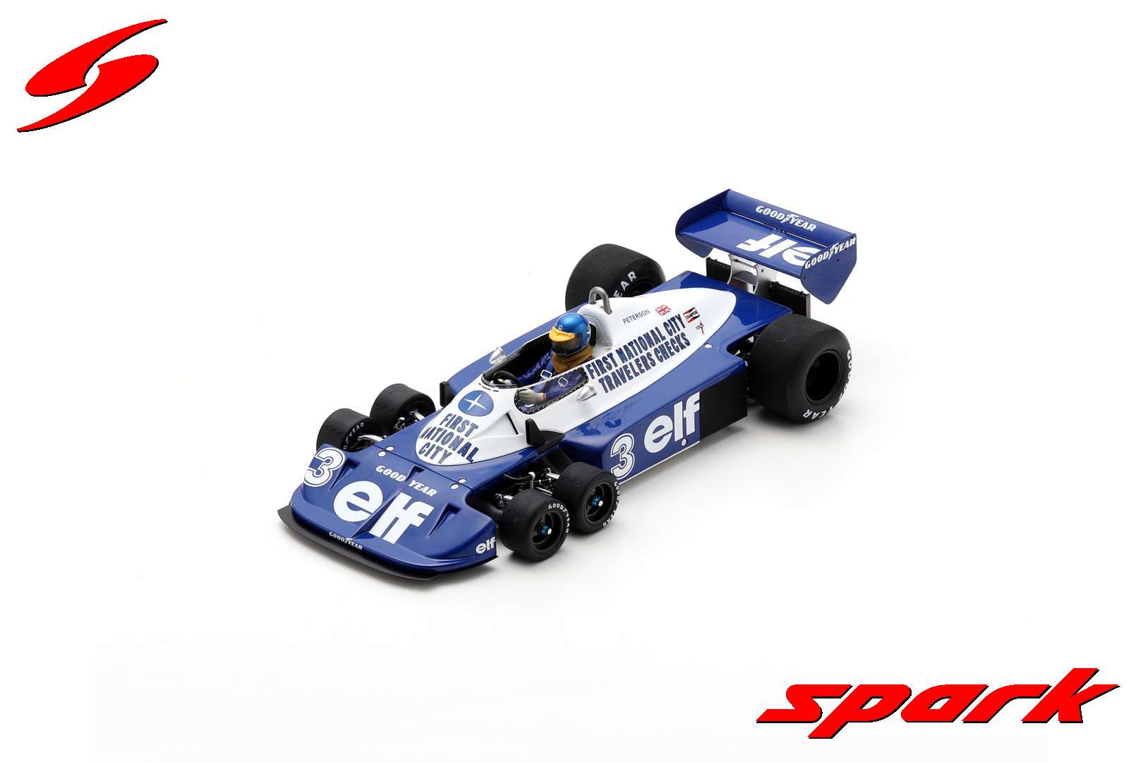 【MINICHAMPS】 TYRRELL P34 FNCB/1977 #M11 Minichamps 1:43 P. Depailler Tyrrell P34 FNCB 6-Wheeler