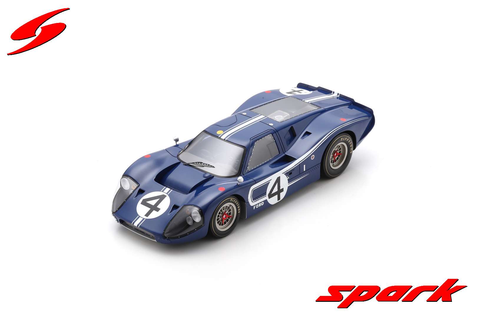 Ford GT40 Mk IV n°4 (1967) 1:18 - 24H Le Mans - L. Ruby - D. Hulme - S –  Triple Crown ModelStore