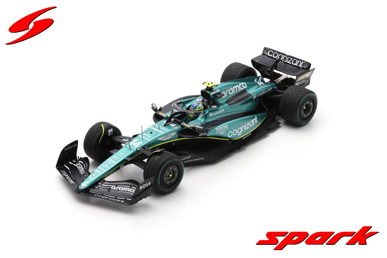 Aston Martin AMR 23 (2023) 1:18 - Fernando Alonso 2nd Monaco GP - Spar –  Triple Crown ModelStore