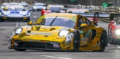 PORSCHE 911 GT3 R (992) N°22 - 3ème Macau GT Cup 2025 L.Heinrich 1:18 - Spark - 18SA037