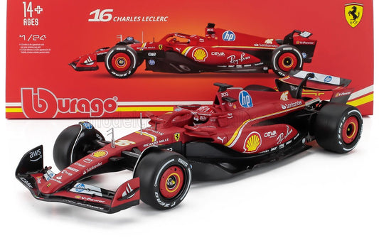 Ferrari - SF-24 n.16 (2024) 1:24 - Charles Leclerc - Winner Monaco GP - BBurago