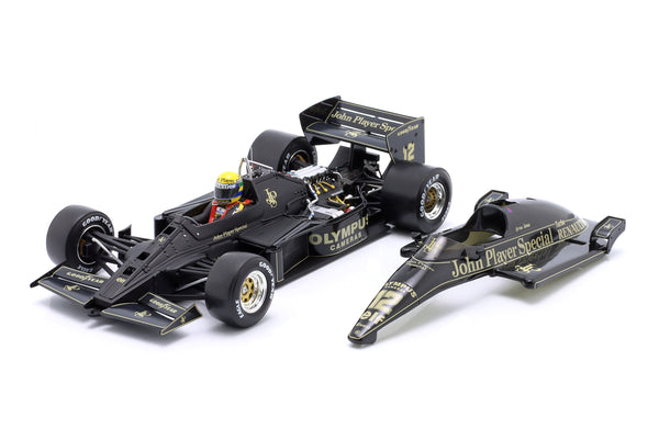 Lotus - F1 97T n°12 (1985) 1:18 - Monaco GP - Ayrton Senna - Openable Part - Engine Details - W18056001 - Werk83