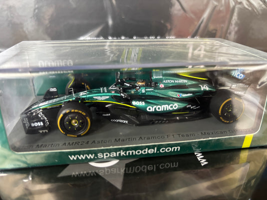 Aston Martin - F1 AMR24 n°14 (2024) 1:43 - Mexican GP - Fernando Alonso - Spark