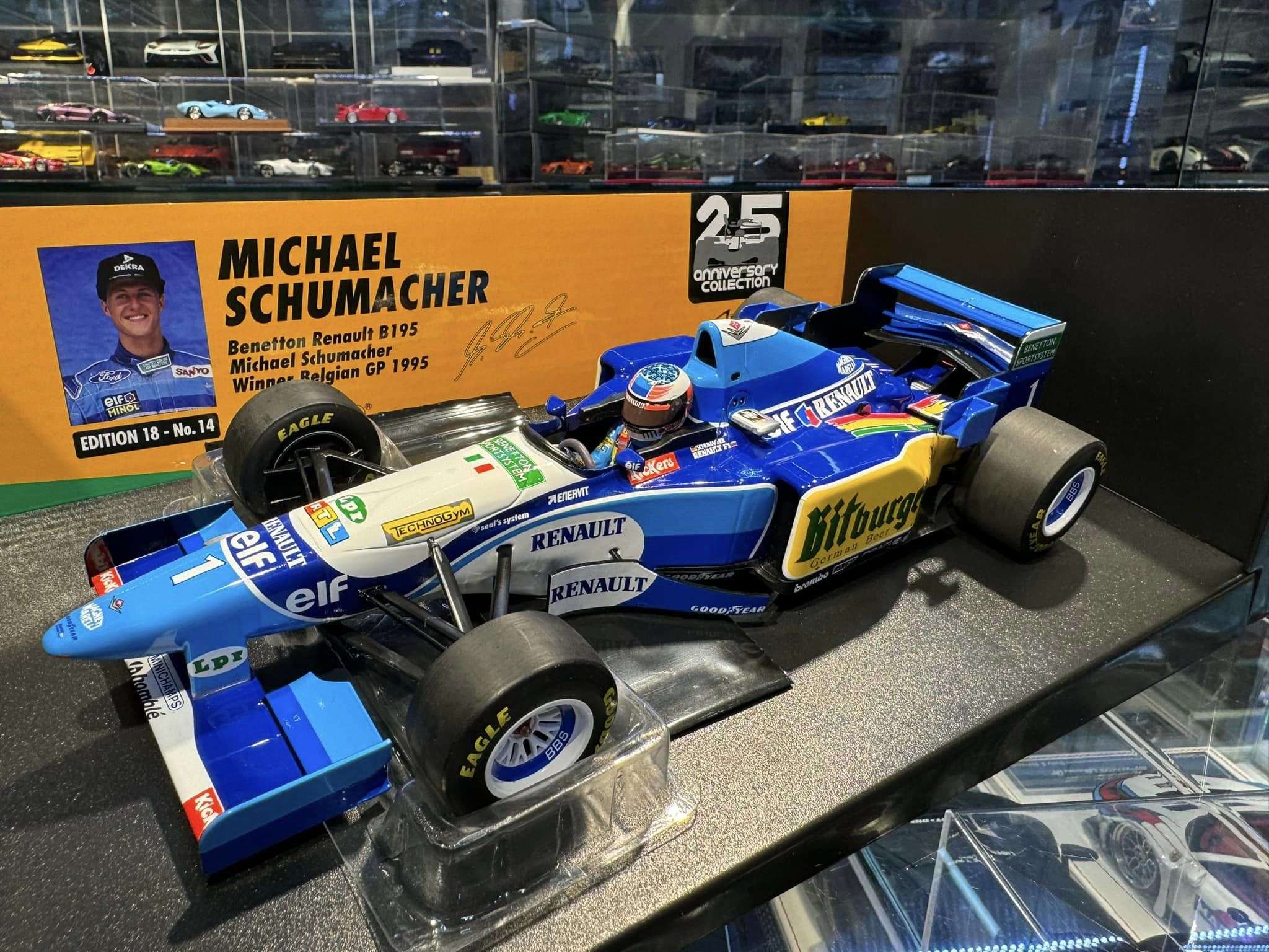 Benetton Renault B195 ミニカー 1995 Benetton - F1 Renault B195 n° 1 (1995) 1:18 - Michael Schumacher
