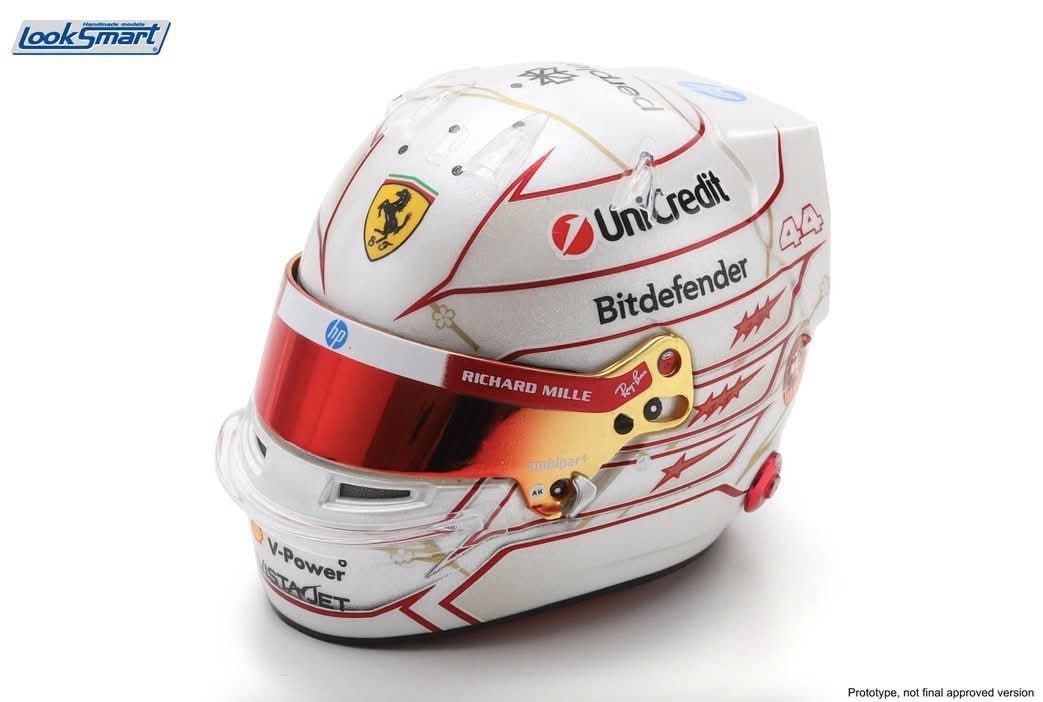HELMET LEWIS HAMILTON TEAM FERRARI HP JAPANESE GP 2026 - Looksmart - LSHEL033