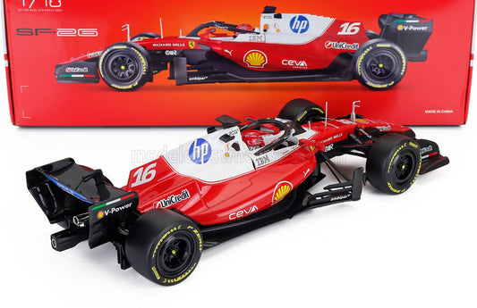 FERRARI - F1 SF-26 1:18 SF26 N16 2026 CHARLES LECLERC - BBURAGO