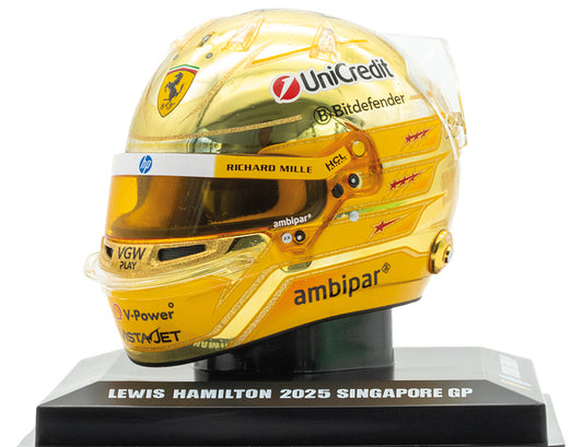 Lewis Hamilton (2025) 1:5 - Helmet - Singapore GP - LSHEL023 - Looksmart