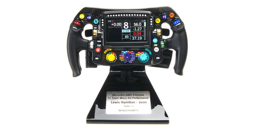Volante - Mercedes AMG W11 (2020) 1:2 - Lewis Hamilton - World Champion - Minichamps