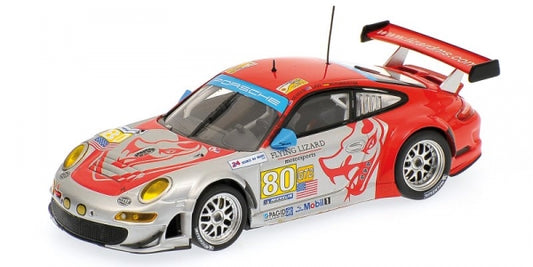 PORSCHE 911 GT3 RSR FLYING LIZARD NEIMAN LAW 24H LE MANS 2009 - 1/43 - Minichamps