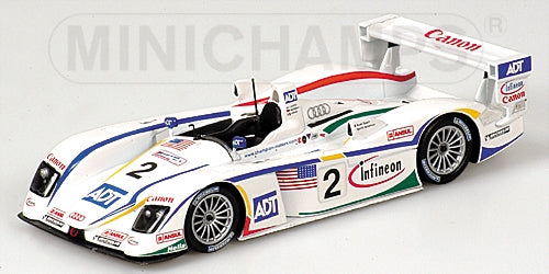 AUDI R8 CHAMPION RACING PIRRO LETHO 24H LE MANS 2004 - 1/43 - Minichamps