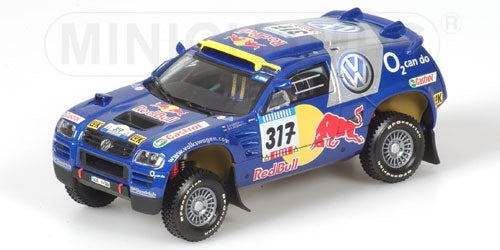 VOLKSWAGEN TOUAREG DAKAR 2005 R. GORDON - 1/43 - Minichamps