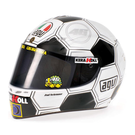 CASCO HELMET AGV VALENTINO ROSSI MOTOGP BARCELLONA 2008 - 1/2 - Minichamps