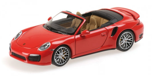PORSCHE 911 TURBO S CABRIOLET 2013 RED - 1/43 - Minichamps