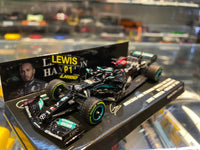 مرسيدس AMG W12 1:43 - لويس هاميلتون رقم 100 يفوز بسباق GP روسيا 2021 - Minichamps 