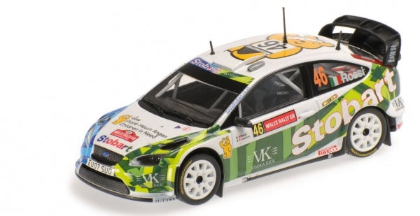 FORD FOCUS RALLY STOBART VALENTINO ROSSI RALLY WALES 2008 - 1/43 - Minichamps