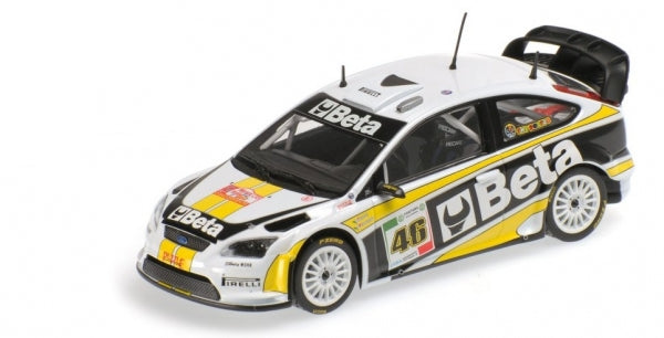 FORD FOCUS RALLY BETA VALENTINO ROSSI RALLY MONZA 2008 - 1/43 - Minichamps
