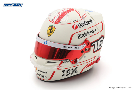 HELMET CHARLES LECLERC TEAM FERRARI HP MONACO GP 2026 1:5 - Looksmart - LSHEL036