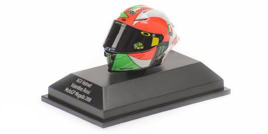 CASCO AGV VALENTINO ROSSI MOTOGP MUGELLO 2018 - 1/8 - Minichamps