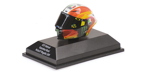CASCO AGV VALENTINO ROSSI MOTOGP MUGELLO 2019 - 1/8 - Minichamps