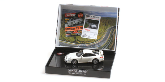 PORSCHE 911 GT3 WHITE SPORT AUTO 2006 - 1/43 - Minichamps