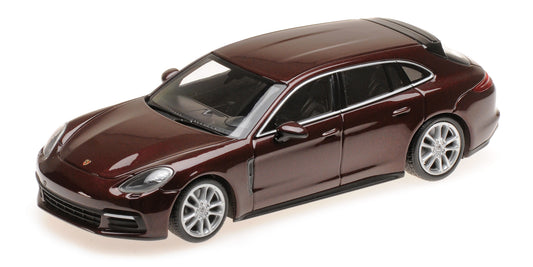PORSCHE PANAMERA 4S DIESEL SPORT TURISMO 2017 BURGUNDER ROT METALLIC - 1/43 - Minichamps