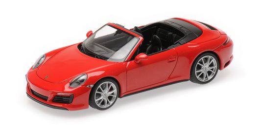 PORSCHE 911 (991.2) CARRERA 4S CABRIOLET RED 2017 - 1/43 - Minichamps