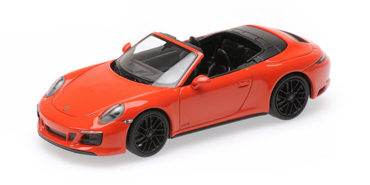 PORSCHE 911 (991.2) CARRERA 4GTS CABRIOLET ORANGE 2017 - 1/43 - Minichamps