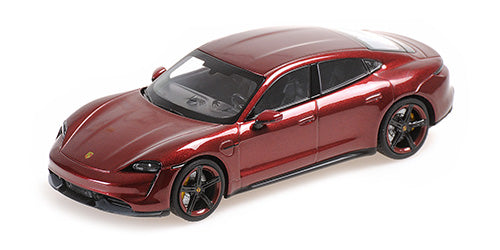 PORSCHE TAYCAN TURBO S RED METALLIC 2020 - 1/43 - Minichamps
