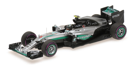 MERCEDES AMG W07 HYBRID NICO ROSBERG MONACO GP WORLD CHAMPION 2016 - 1/43 - Minichamps