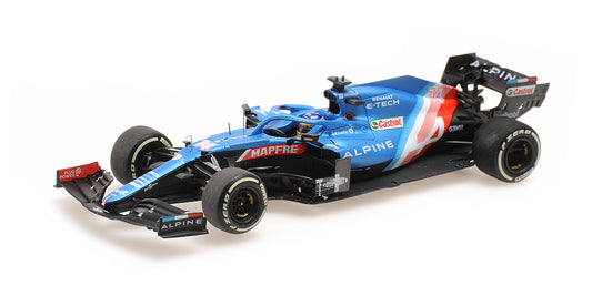 ALPINE F1 TEAM A521 FERNANDO ALONSO HUNGARIAN GP 2021 - 1/43 - Minichamps