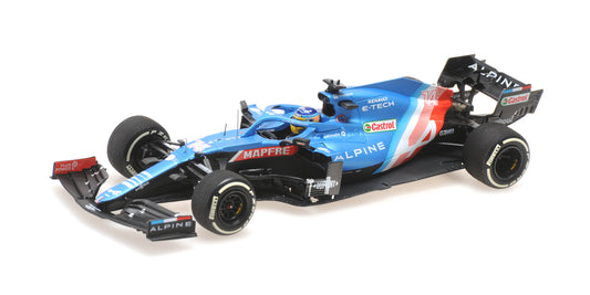 ALPINE F1 TEAM A521 FERNANDO ALONSO QATAR GP 2021 - 1/43 - Minichamps