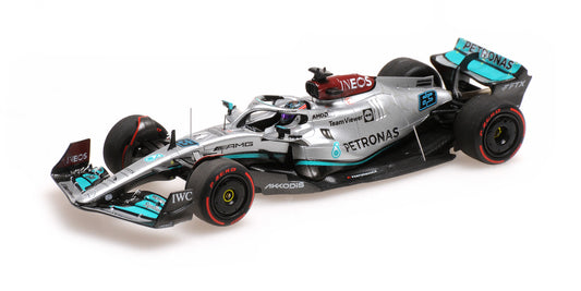 MERCEDES AMG W13 GEORGE RUSSELL 4TH PLACE BAHRAIN GP 2022 - 1/43 - Minichamps