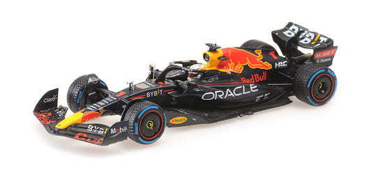RED BULL RB18 MAX VERSTAPPEN 3RD MONACO GP WITH RAIN TYRES WORLD CHAMPION 2022 - 1/43 - Minichamps