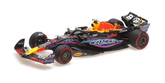 RED BULL RACING RB19 SERGIO PEREZ 2ND PLACE MIAMI GP 2023 - 1/43 - Minichamps