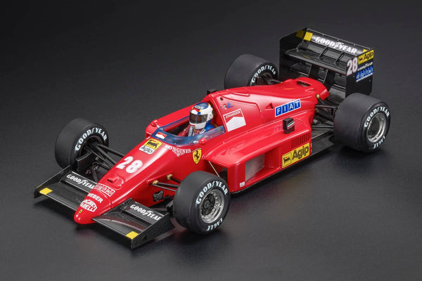 فيراري - F1-86B رقم 28 (1986) 1:18 - ستيفان جوهانسون - المركز الثالث جائزة النمسا الكبرى مع سائق - نسخ سباق الجائزة الكبرى