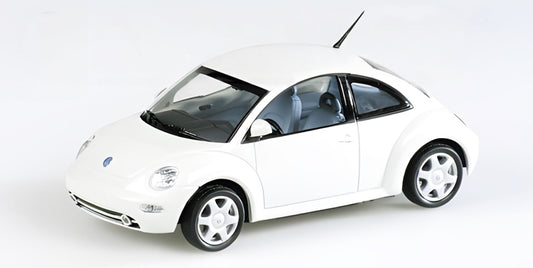 VOLKSWAGEN NEW BEETLE 1998 WHITE - 1/43 - Minichamps