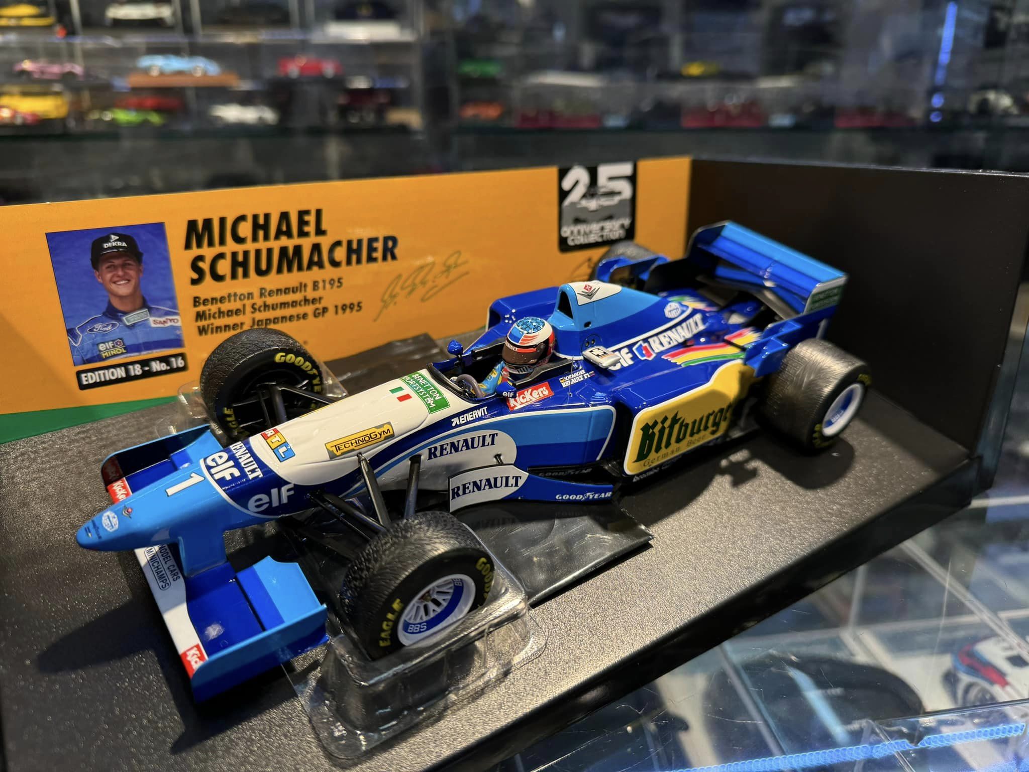 ミニカー Spark Benetton B195 1995 Monaco GP Spark Benetton B195