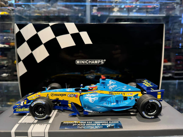Fernando Alonso Renault R25 n°5 2ème GP Belgique 2005 1/18 Minichamps 117051605 Fernando Alonso Renault R25 n°5 2ème GP Belgique 2005 1/18 Minichamps 117051605