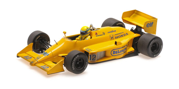 Lotus Renault 99T n°12 (1987) 1:18 - Ayrton Senna - Dirty Version - W/ Driver - 30th Anniversary -  Minichamps