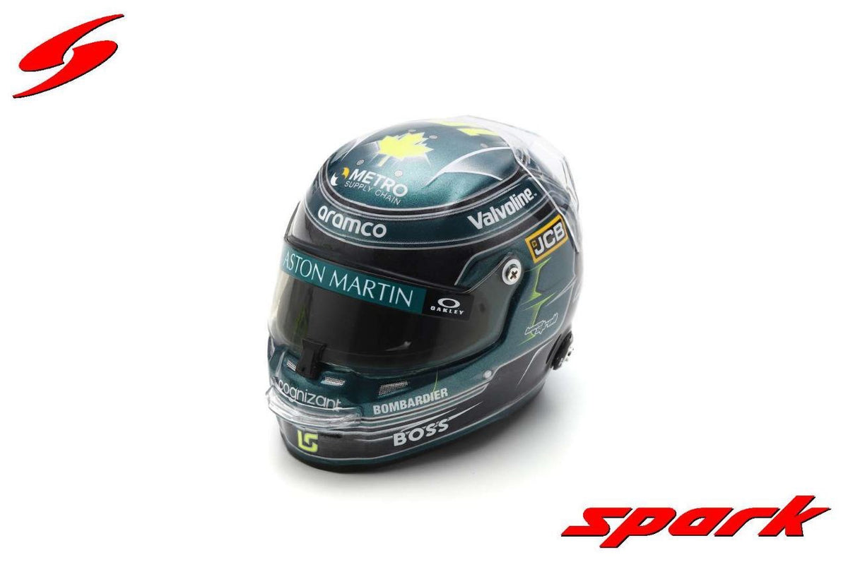 Lance Stroll Helmet 1:5 (2024) - Spark – Triple Crown ModelStore