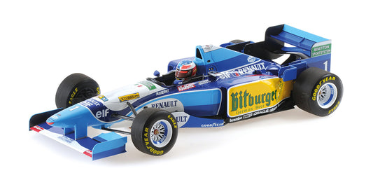 BENETTON RENAULT B195 MICHAEL SCHUMACHER WINNER BELGIAN GP WORLD CHAMPION 1995 - 1/18 - Minichamps