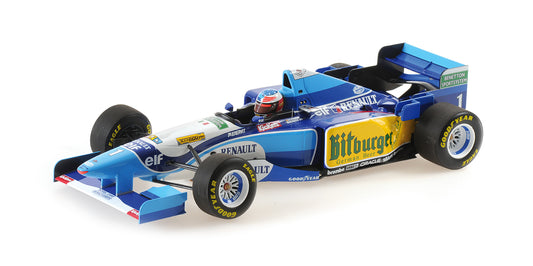 BENETTON RENAULT B195 MICHAEL SCHUMACHER WINNER PACIFIC GP W.C. 1995 - 1/18 - Minichamps