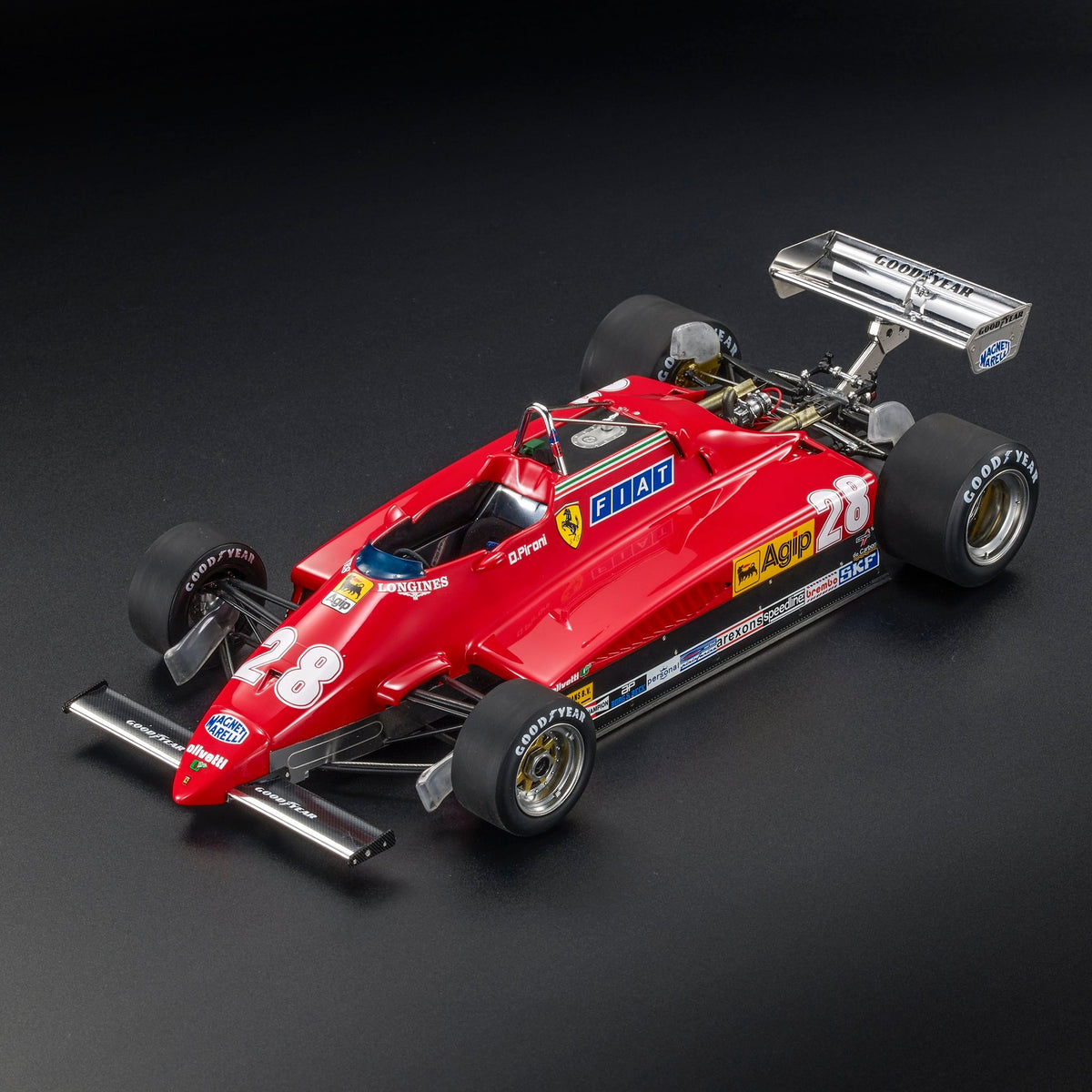 Ferrari 126C2 (Late version 1982) nr.28 Didier Pironi Winner Zandvoort GP 1982 - GP165A - GP Replicas