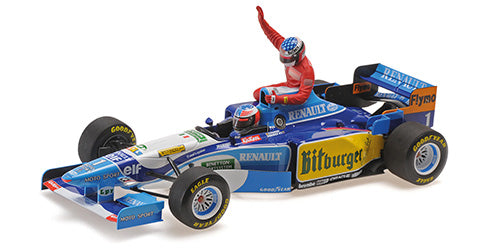 Benetton - F1 Renault B195 n° 1 (1995) 1:18 - Michael Schumacher w/ Alesi - Canada GP - World Champion - Minichamps