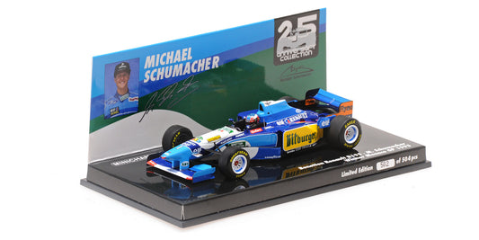 BENETTON RENAULT B195 MICHAEL SCHUMACHER WINNER MONACO GP WORLD CHAMPION 1995 - 1/43 - Minichamps