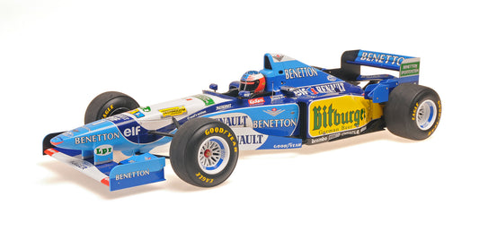 BENETTON RENAULT B195 MICHAEL SCHUMACHER WINNER EUROPEAN GP WORLD CHAMPION 1995 - 1/12 - Minichamps