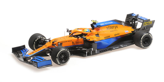 McLAREN F1 TEAM MCL35M LANDO NORRIS 2ND PLACE ITALIAN GP 2021 - 1/18 - Minichamps