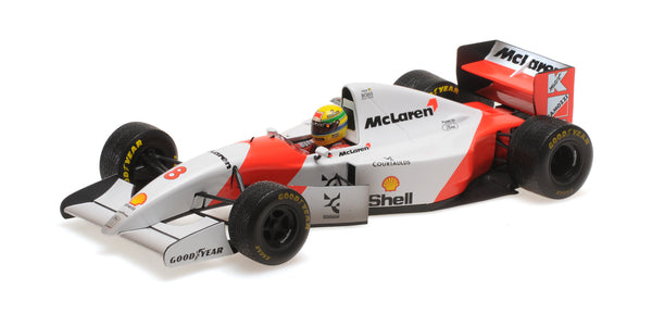 McLaren - Ford MP4/8 (1993) 1:18 - Ayrton Senna - 1st European GP - Dirty Version - Minichamps