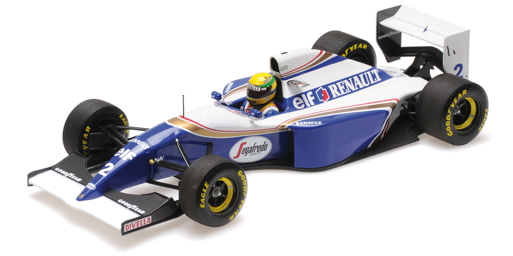 Ayrton Senna ルノー F1ミニカー 1/18スケールサンマリノ Williams FW16 n.2 (1994) 1:18 - Ayrton Senna - San Marino GP 1994