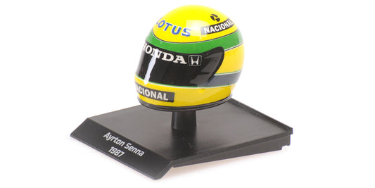 Ayrton Senna - Helmet 1987 - 1:10 - 540388712 - Minichamps